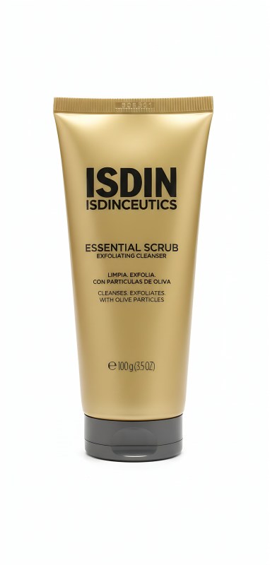 Isdinceutics Essential Scrub 100g gel exfoliante suave con partículas de oliva