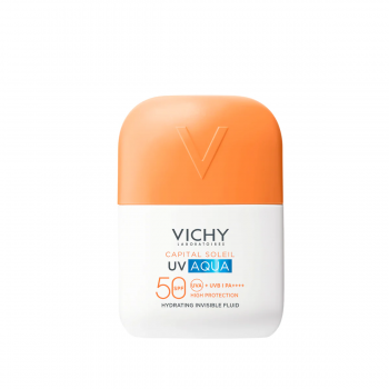 Vichy Capital Soleil UV-Aqua Daily SPF50+ Fluido Hidratante Invisible 50ml para protección solar facial diaria
