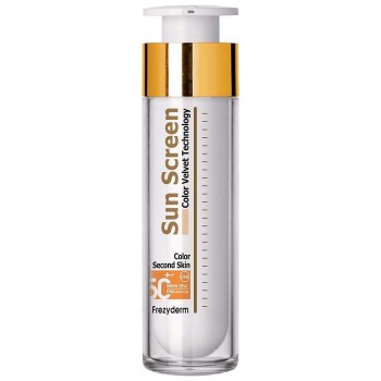 Frezyderm Crema Solar Facial Sun Screen Velvet Face SPF50+ Color 50 ml textura aterciopelada resistente al agua