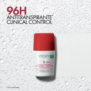 Vichy Desodorante Clinical Control 96H Roll-on 50 ml antitranspirante antibacteriano para sudoración excesiva