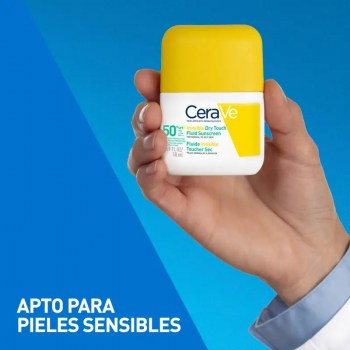 CeraVe Fluido Protector Invisible Oil Control SPF50 facial para piel mixta a grasa acabado mate